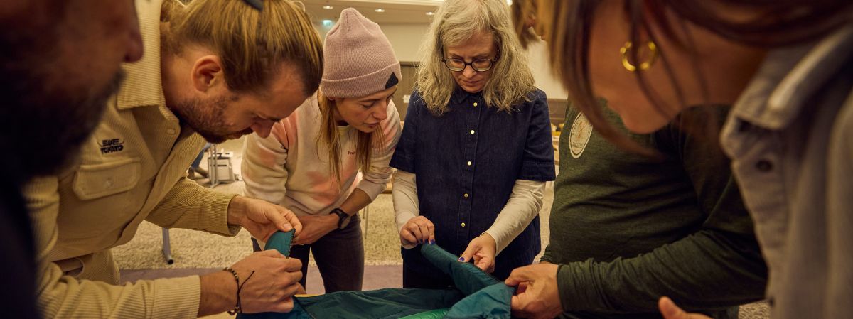 People Testing a jacket.