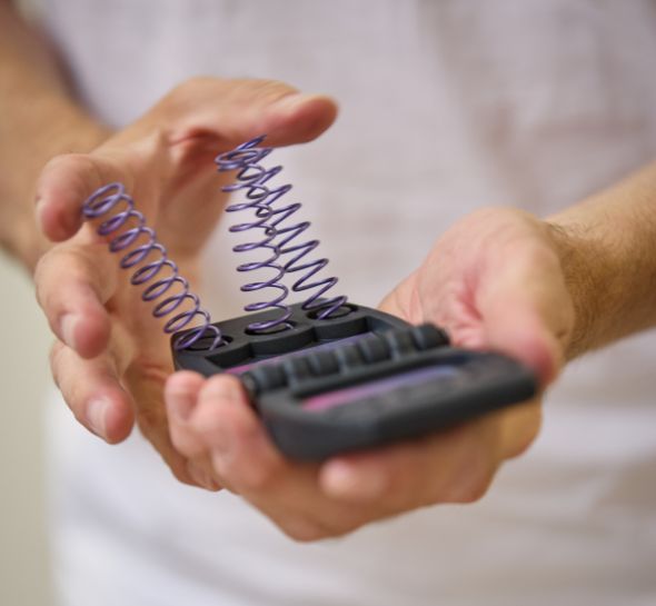 Close up of a product testing