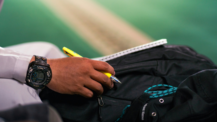 Consumer writing product feedback